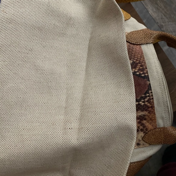 Rare Longchamp bag snakeskin trim - Picture 4 of 5